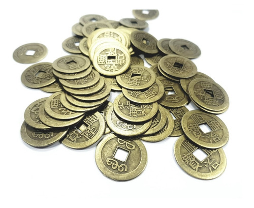 Imagen 1 de 3 de Monedas Feng Shui 2.5cm Pack X20unidades