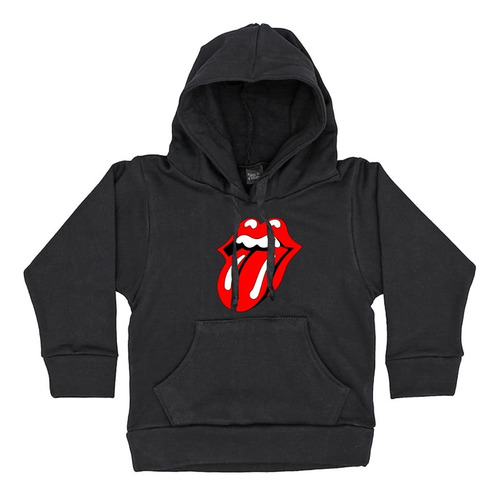 Buzo Negro Canguro The Rolling Stones Lengua Rock Música