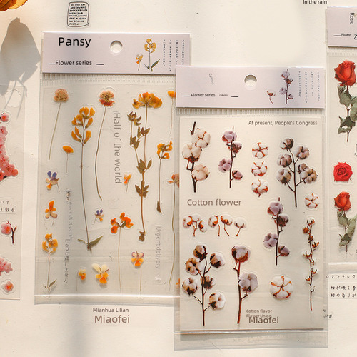 Adhesivos Planos Para Mascotas Rose - Mr. Paper Floral Serie
