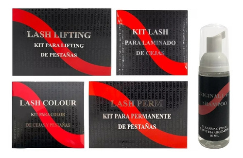 Imagen 1 de 7 de Kit Lash Lifting Permanente Laminado Color Cejas Pestañas