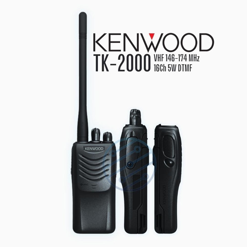 Radio Kenwood Vhf Tk-2000 146/174 Mhz 5w 16ch Ip54 Analógico