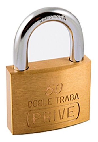 Candado De Doble Traba De Bronce Macizo 50 Mm Prive