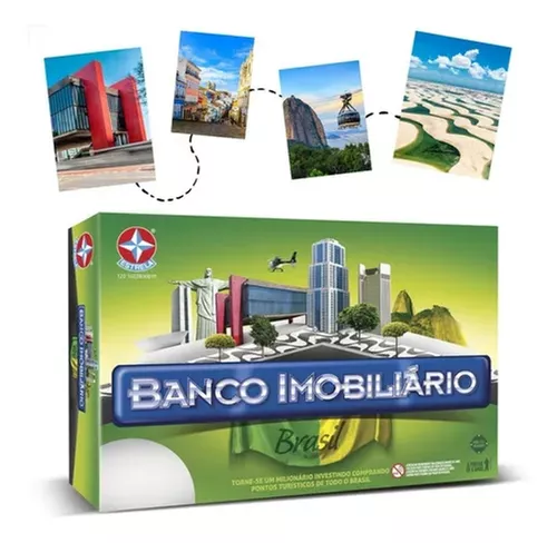 Jogo De Tabuleiro Banco Imobiliário Mundo Estrela Original