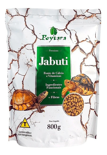 Ração Poytara Jabuti 800g