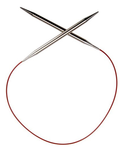 Red Lace Circular 24-inch (60cm) Stainless Steel Knitti...