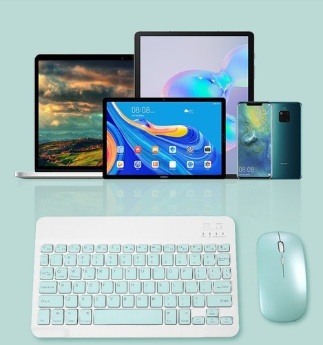 Kit De Teclado Ratón Bluetooth Y Soporte Para Teléfono Celul