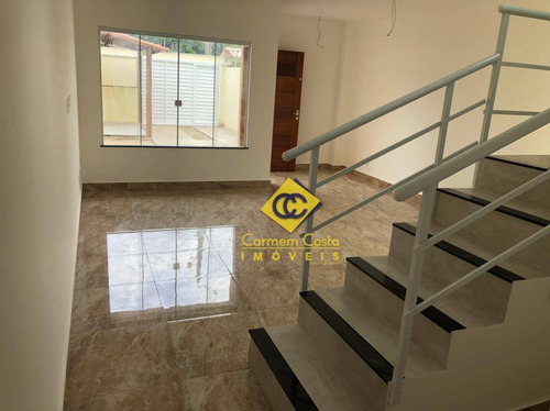 Linda Casa Com 3 Dormitórios À Venda, 142 M² Por R$ 650.000 - Recreio - Rio Das Ostras/rj - Ca2095