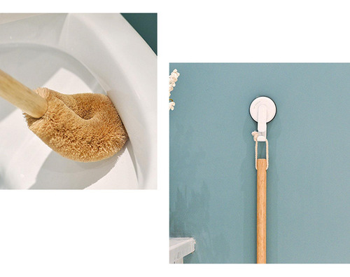 Escova De Vaso Sanitário Curva Com Corda Pendurada Moderna