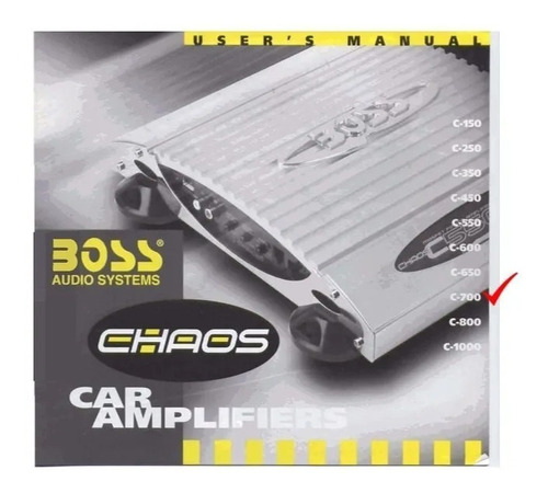 Amplificador Boss Chaos C700 1200w (a)