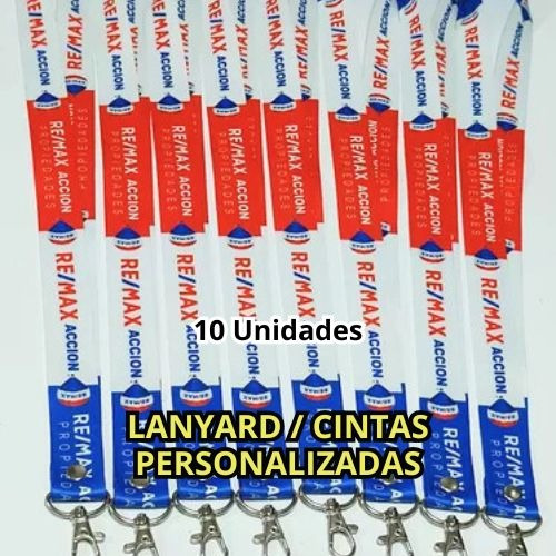 Paquete De 10 Lanyards Personalizados Eventos Empresas