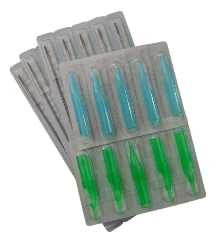 Caja De Agujas Para Tatuar X 25 Uds Con Sus Punteras Tattoo