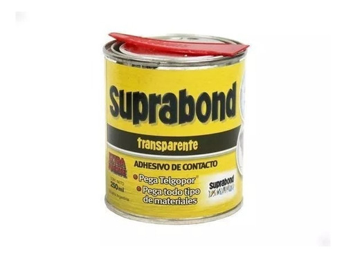 Adhesivo De Contacto Suprabond Transparente Lata 250ml