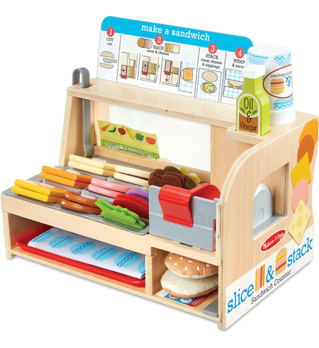 Mostrador Para Sándwiches Juguete De Madera Melissa And Doug