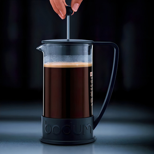 Cafetera portátil Bodum Brazil 10948 semi automática negra prensa francesa