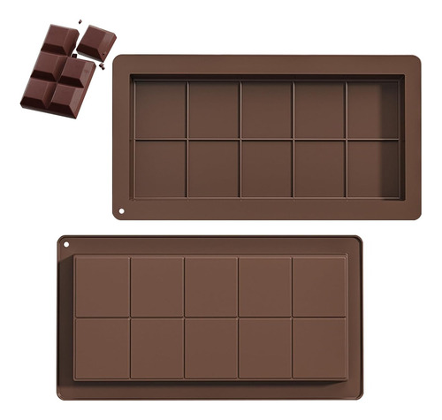 Molde Silicon Chocolate Tableta Profunda Dubai Barra Tableta Profunda Dubai