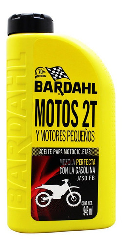 Lubricante Bardahl Jaso Fb Motocicletas Motores 2t 946ml