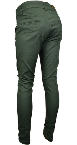 Imagen 2 de 4 de Pantalon Niño Corte Chino Semi-chupin Elastizado Talle 4-16