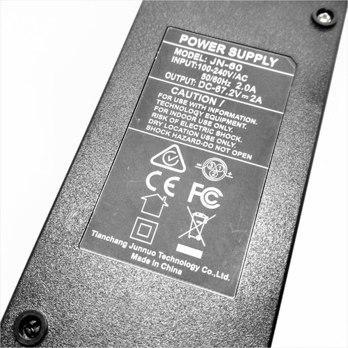 Imagen 3 de 5 de Cargador Dc-67.2 V - 2 Amp Tianchang Para Scooter Monopatin
