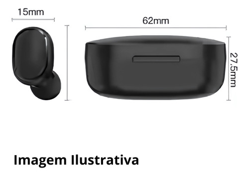 Fone De Ouvido Bluetooth 5.0 E6s Tws Sem Fio Intra Auricular