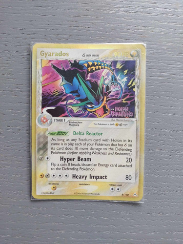 Gyarados Reverse Holo Stamped Pokemon Tcg Original (Usado)