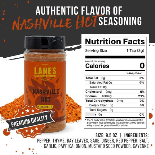 Condimento Caliente De Alitas De Pollo Natural Sin Msg 150g
