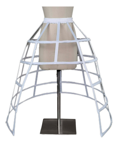 (5 #mold) Underskirt Petticoat Cage 2/3/4/5 Aros Para Mujer