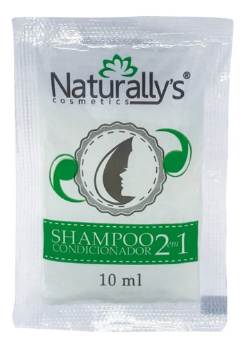 Kit 100 Un De Shampoo Naturally's 2 Em 1 Em Sache De 10ml