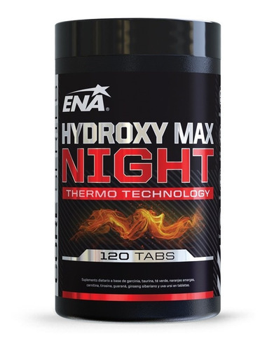 Hydroxy Max 120 Tabs Ena Quemador De Grasa Termogénico