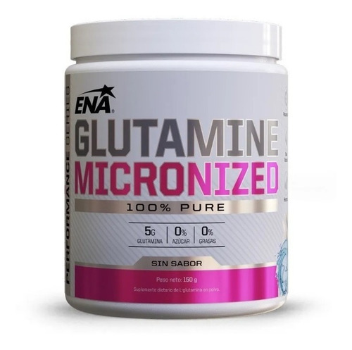Imagen 1 de 6 de Glutamina Ena X 150 Gr Recuperador Muscular Aminoacidos