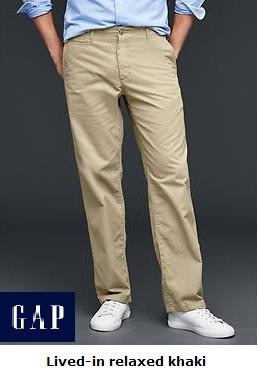 Pantalon Caballero Gap Original Talla 32 Color Caqui Nuevo