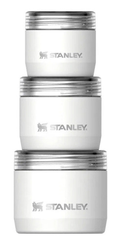 Set Recipientes Cocina Stanley Canister X3 Polar Acero Inox