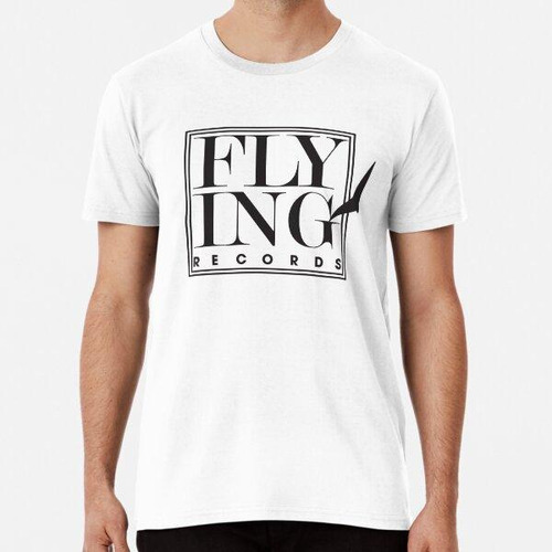 Remera Flying Records (logotipo Negro) Algodon Premium
