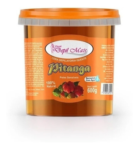 Cera Quente Depilatória Visual Depil Mais 600g Hidrossolúvel