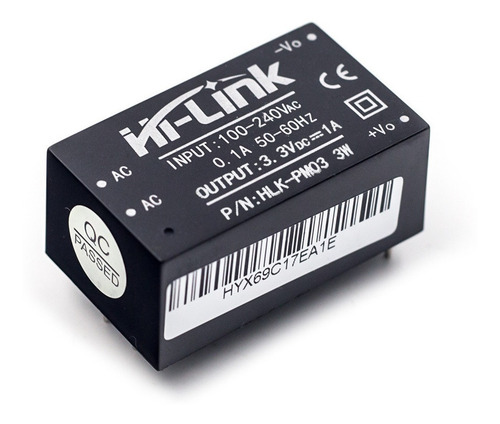 Mini Conversor Ac-dc Fuente Poder 3.3v 3w Hlk-pm03 [ Max ]