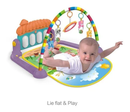 Gimnasio Para Bebe Piano Musical Tapete Juguete Etapas Cuotas