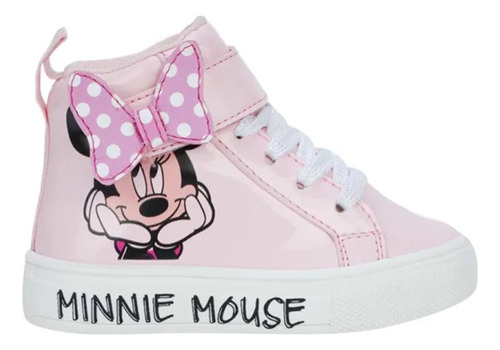 Tenis Casual Bebé Minnie Mouse Acabado Charol