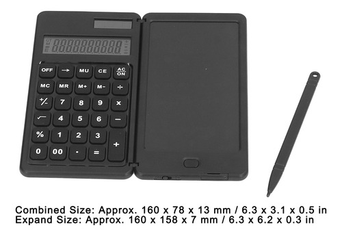 Calculadora Solar Lcd Tableta De Escritura Portátil Plegable
