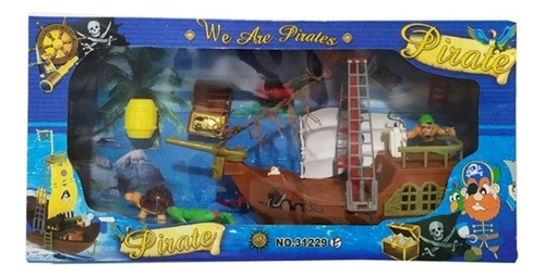 Set Barco Pirata Incluye Pirata Y Accesorios Playset