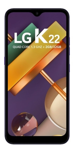 Smartphone K22 Tela 6,2'' 32gb 2gb Ram Azul LG - Excelente (Recondicionado)