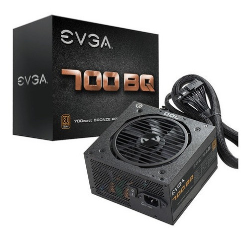 Fuente De Poder Evga 700w Bq 80+ Bronze Semi Modular Certifi