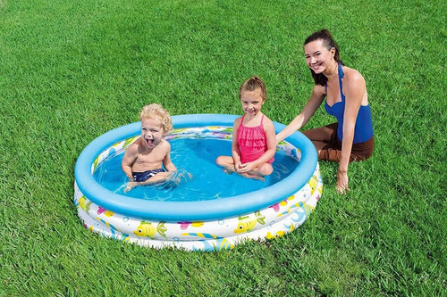 Pileta inflable redonda Bestway Coral Kids 51009 de 1.22m x 25cm 140L multicolor
