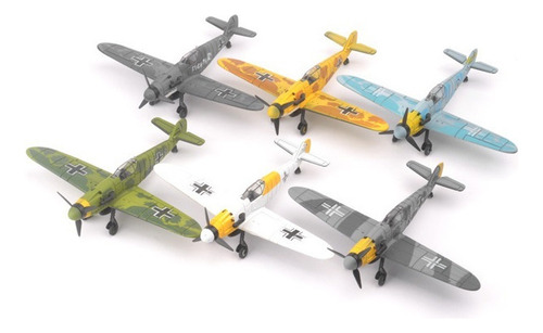 6pcs 1:48 Modelo De Caza Bf109 De La Segunda Guerra Mundial