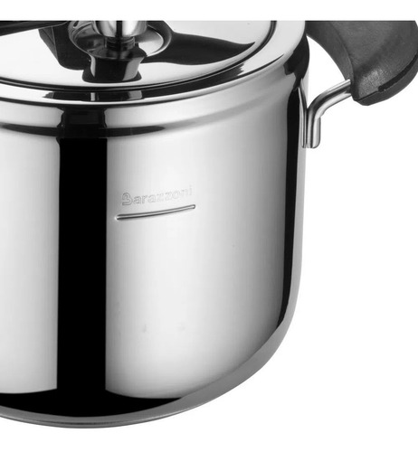 Imagem 3 de 5 de Panela De Pressão 5l Inox Italiana - Barazzoni