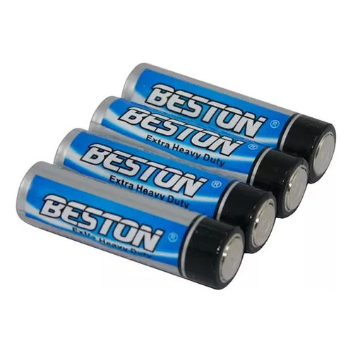 Bateria Beston Aa Carbon Zinc R6p 1.5 Voltios Paquete X4