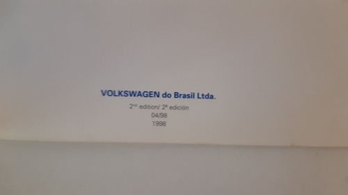 Manual De Usuario Guantera Vw Gol 1.8 2.0 Gti Y 2.0 16v (Usado)