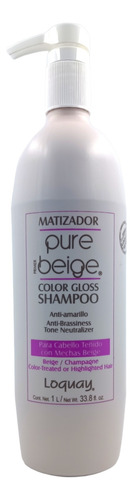 Shampoo Matizador Canas 1 Litro Loquay Beige