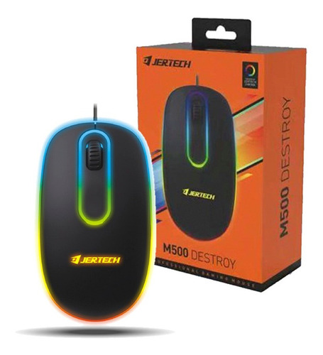 Mouse Raton Gamer Rgb Jertech M500 Usb Optico