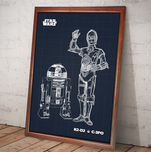 Star Wars  La Guerra De Las Galaxias Poster R2-d2 C-3po