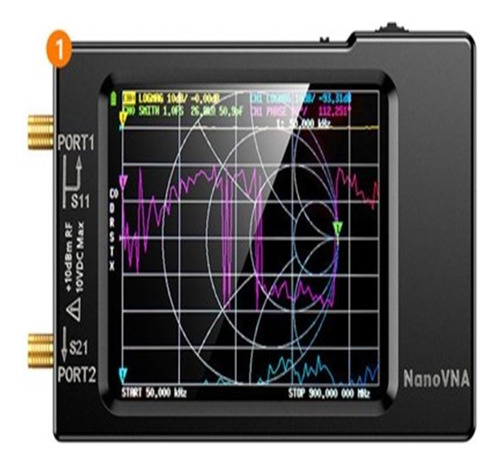Analizador De Antena De Red Vectorial Nanovna-h, Pantalla