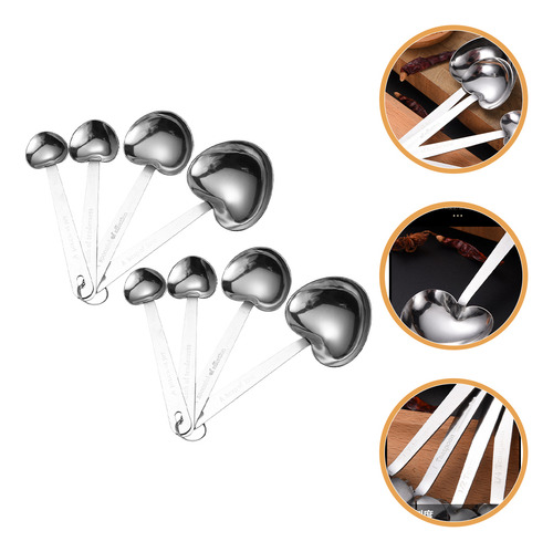 Alta Calidad Cucharas Medidoras En Forma De Corazón, 2